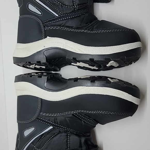 Apakowa Black Cold Weather Water Resistant Toddler Boots 27 (10) - Picture 9 of 12